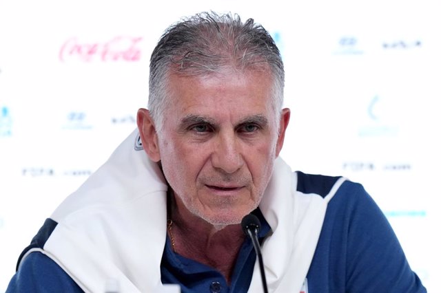 24 November 2022, Qatar, Doha: Iran manager Carlos Queiroz attends a press conference ahead of Friday's FIFA World Cup Qatar 2022 Group B soccer match against Wales. Photo: Jonathan Brady/PA Wire/dpa