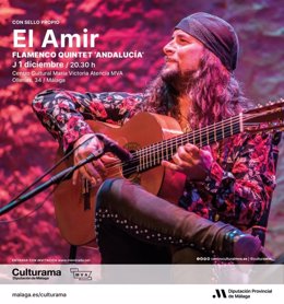 Cartel del concierto de 'El Amir'