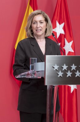 Archivo - La consejera de Familia, Juventud y Política Social de la Comunidad de Madrid, Concepción Dancausa, comparece en la rueda de prensa tras la reunión del Consejo de Gobierno, en la Real Casa de Correos, a 15 de junio de 2022, en Madrid (España).