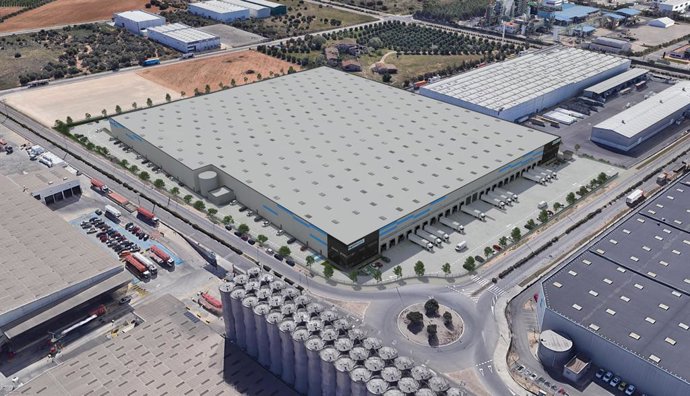 Imatge de la plataforma logística de Nuveen i Scannell Properties 