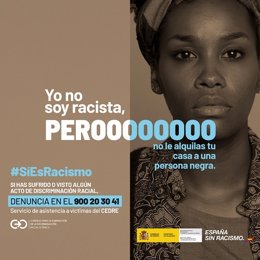 Cartel de la campaña 'Sí es racismo'.