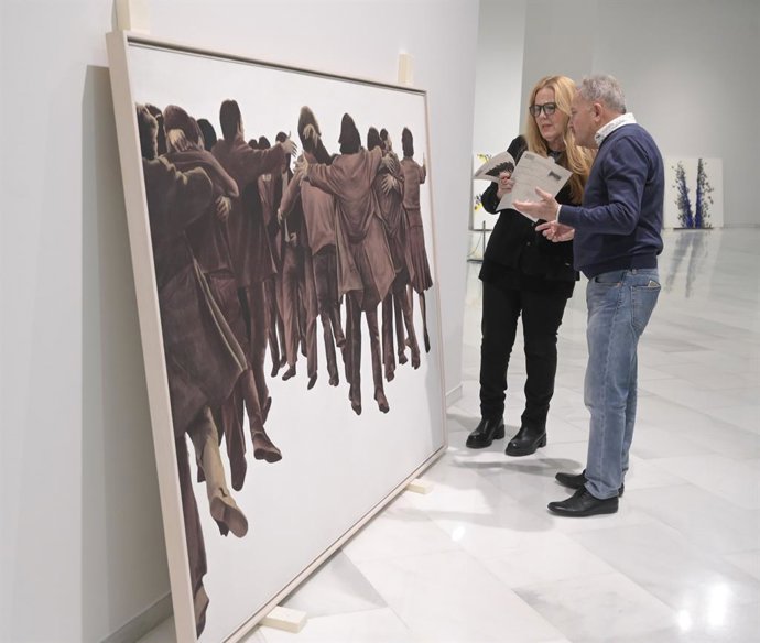 Montake de la obra 'El abrazo'