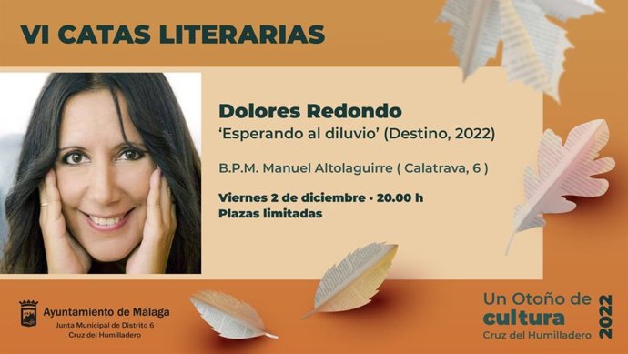 Cartel Dolores Redondo en VI Catas Literarias