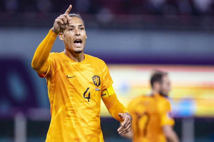 El central neerlandés Virgil Van Dijk, en el Mundial de Catar.