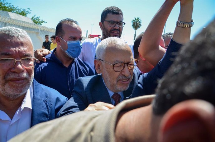 Rachid Ghanuchi, líder del principal partido de oposición de Túnez, Ennahda