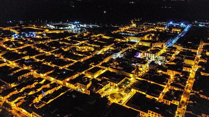 VVista iluminada de La Carolina