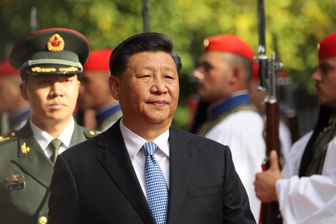 Archivo - El presidente de China, Xi Jinping, en una visita oficial a Grecia
