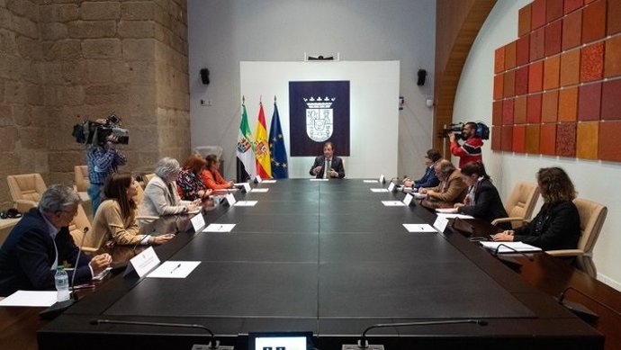 Reunión del Consejo de Gobierno de la Junta de Extremadura, en una foto de archivo