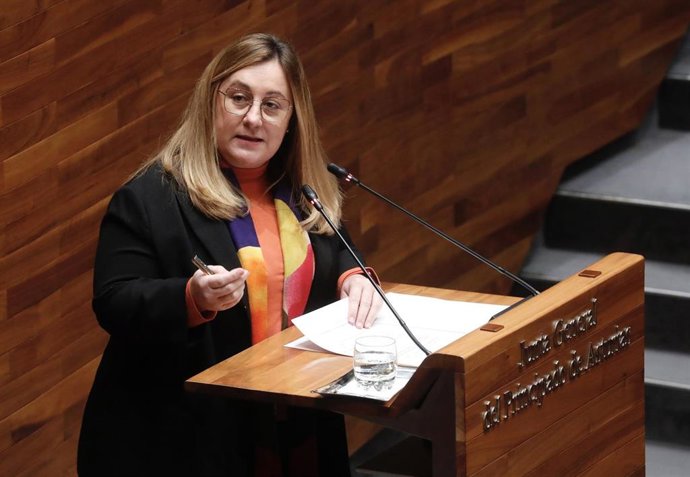 Lydia Espina en la Junta General.