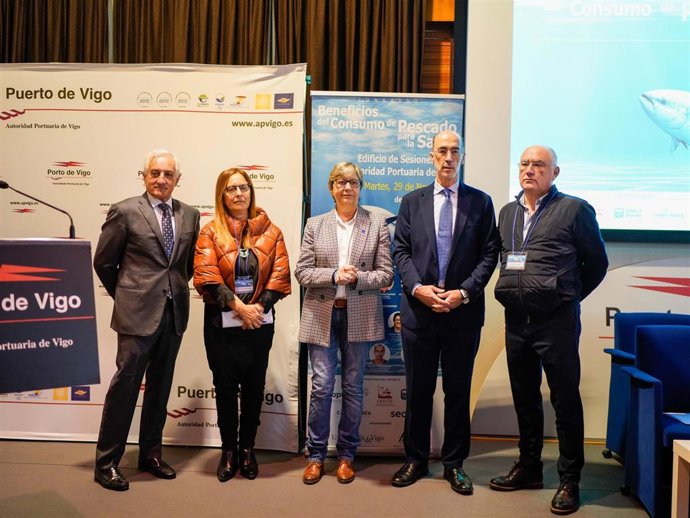 Rosa Quintana en el encuentro de este martes en Vigo.