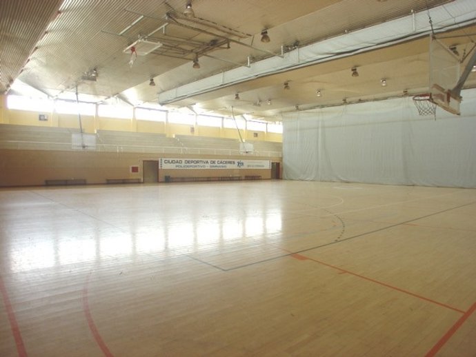 Pabellón de la Ciudad Deportiva donde se entregará la Medalla de Cáceres el 10 de diciembre
