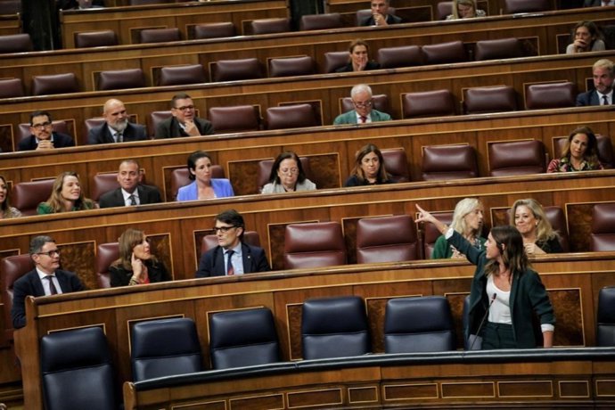 La ministra de Igualdad, Irene Montero, en el Congreso de los Diputados, en una foto de archivo.