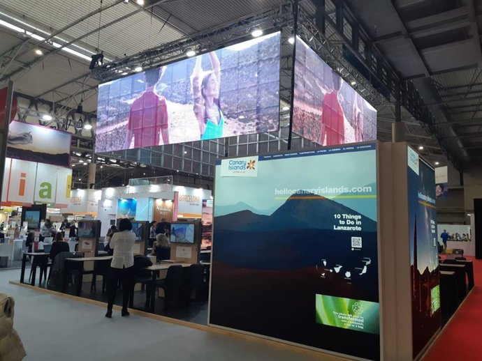 Stand de Canarias en la IBTM de Barcelona