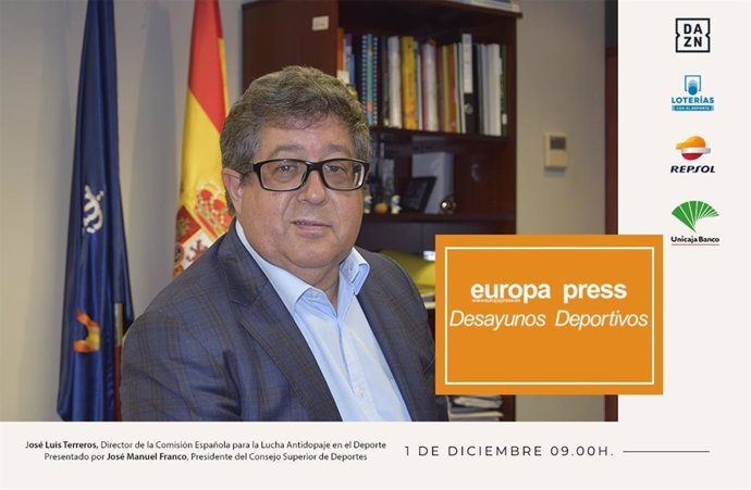 El director de la CELAD, José Luis Terreros, será el protagonista este jueves de los Desayunos Deportivos de Europa Press.