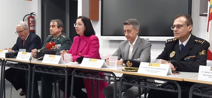 Alicia Villar durante la presentación de Plan Director de Convivencia en los Colegios.