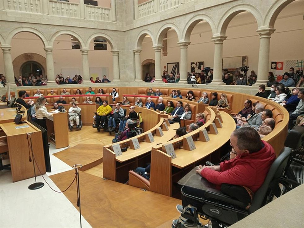 Lectura manifiesto CERMI en el Parlamento riojano