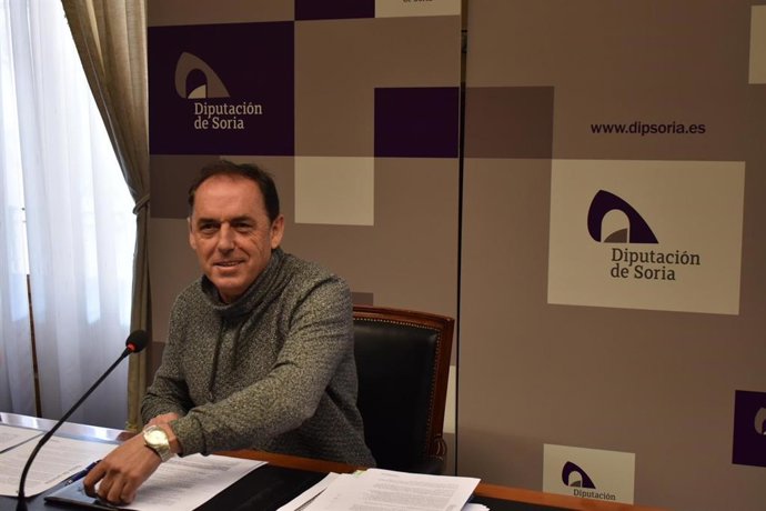 Benito Serrano tras la Junta de Gobierno de la Diputación de Soria.