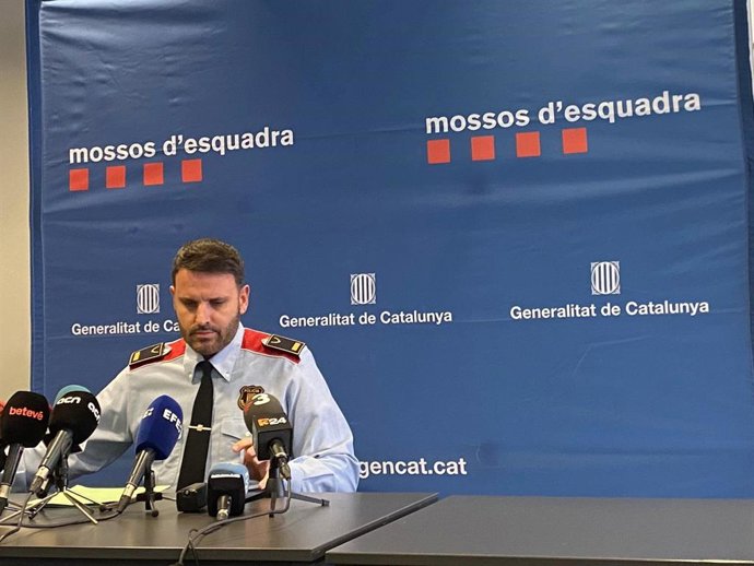El jefe de la División de Investigación Criminal en Barcelona, Josep Naharro, en rueda de prensa este martes