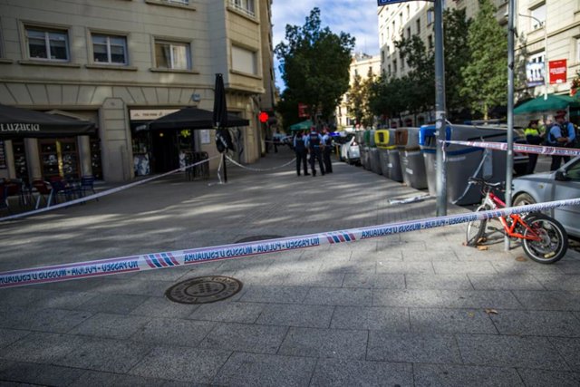 Imagen de la zona acordonada tras el hallazgo del cadáver