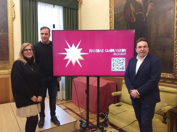 Presentación de la programación navideña en el Ayuntamiento de Gijón