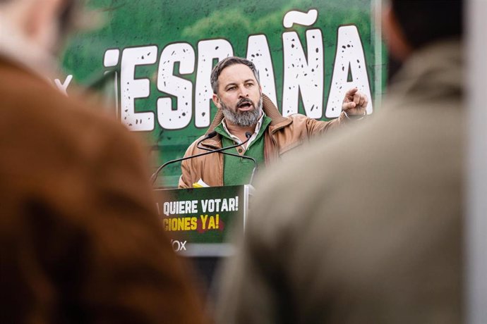 El líder nacional de Vox, Santiago Abascal