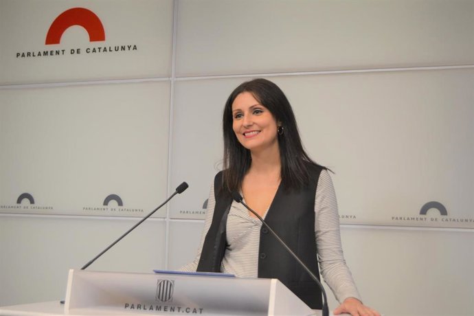 La portavoz del PP en el Parlament, Lorena Roldán.