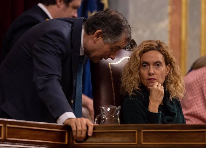 La presidenta del Congreso, Meritxell Batet, durante una sesión plenaria en el Congreso de los Diputados.