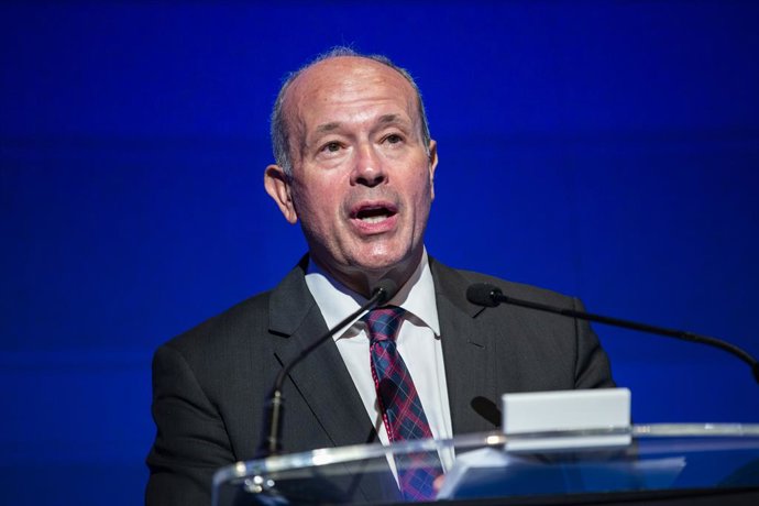 Archivo - El exministro de Justicia, Juan Carlos Campo, interviene en la clausura de la jornada del encuentro internacional de juristas organizado por la World Jurist Association, a 6 de julio de 2021, en la Casa América, Madrid, (España).