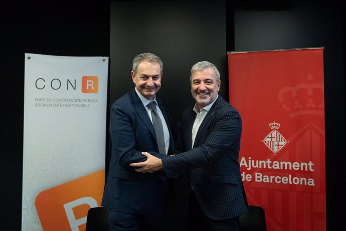 José Luís Rodríguez Zapatero i Jaume Collboni
