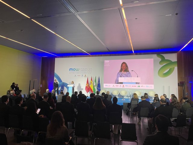 La ministra de Transportes, Movilidad y Agenda Urbana, Raquel Sánchez, en el MOW Forum Andalucía