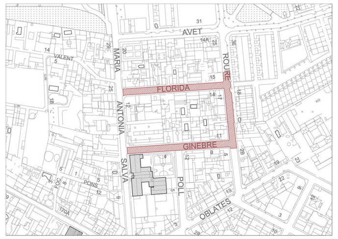 Calles que serán asfaltadas a partir de mañana.