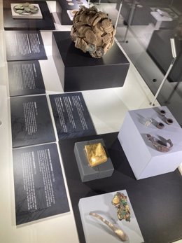 Exposición sobre el yacimiento en el pecio de Nuestra Señora de las Mercedes en el Museo Arqueológico de Almería.