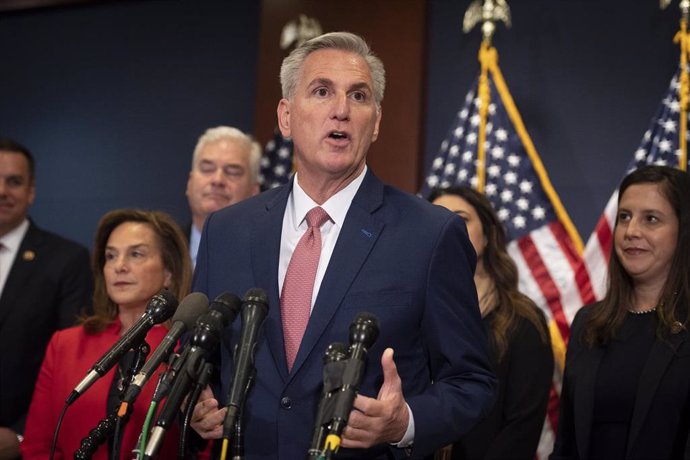 El líder de los republicanos en la Cámara de Representantes de EEUU, Kevin McCarthy.