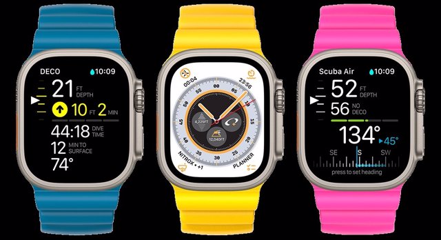 La app de buceo para el Apple Watch Ultra.