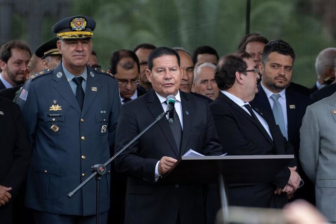 El vicepresidente saliente de Brasil, Hamilton Mourao.