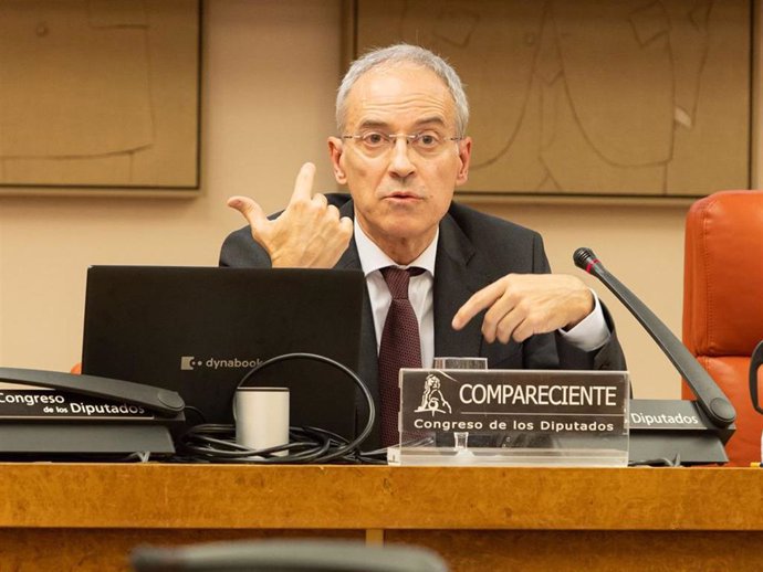 Archivo - Jesús Gascón Catalán, secretario de Estado de Hacienda, comparece en la Comisión de Presupuestos