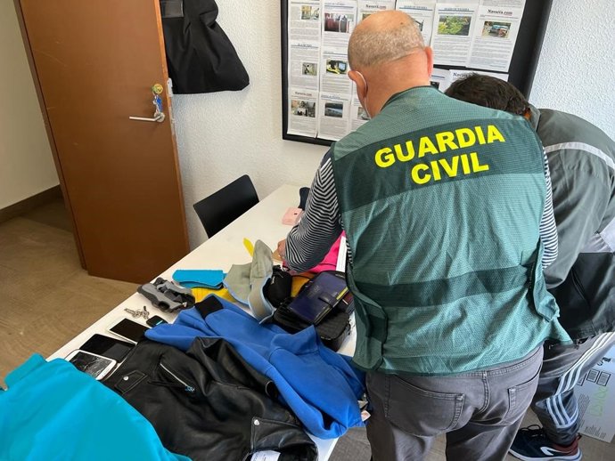 Imagen de los objetos recuperados.