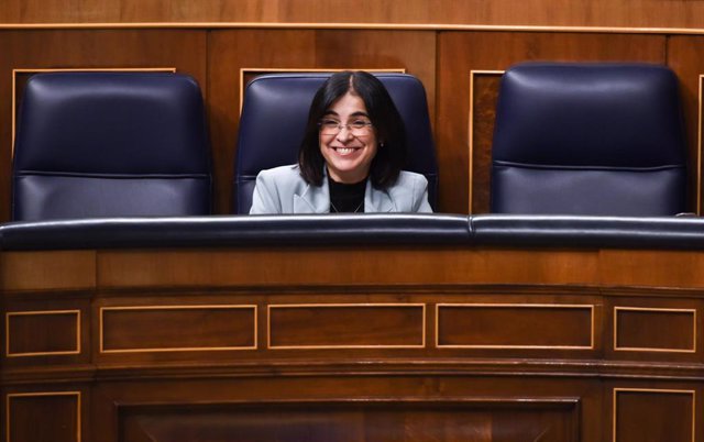 La ministra de Sanidad, Carolina Darias, en una sesión plenaria en el Congreso de los Diputados, a 22 de noviembre de 2022, en Madrid (España). Los Presupuestos Generales del Estado (PGE) para 2023 llegaron al Pleno del Congreso de los Diputados el lunes 