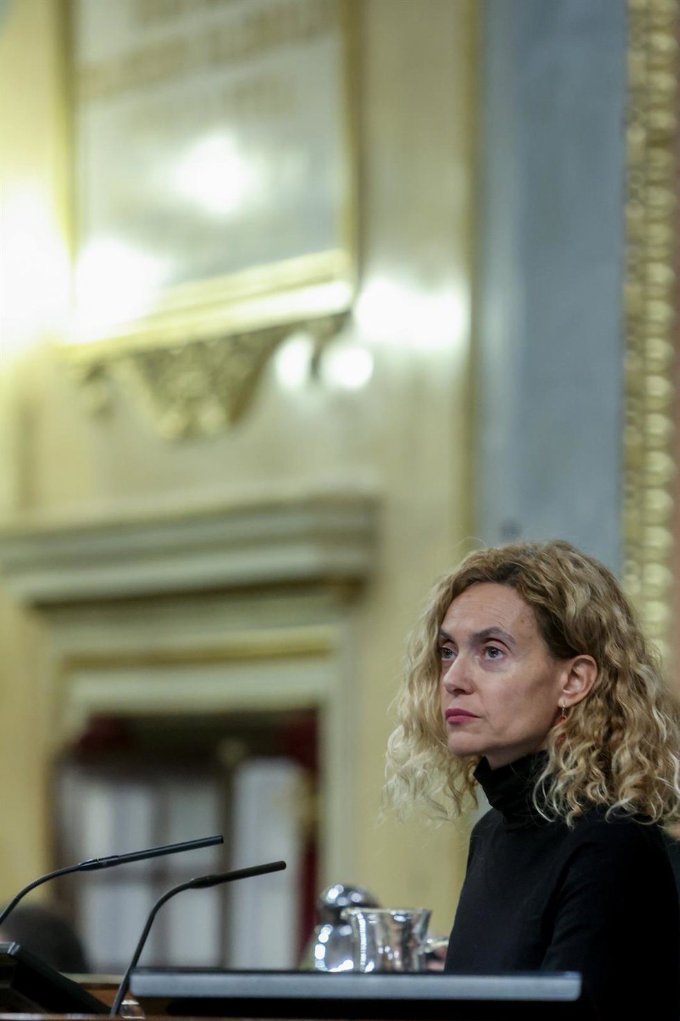 La presidenta del Congreso de los Diputados, Meritxell Batet, en una sesión plenaria en el Congreso