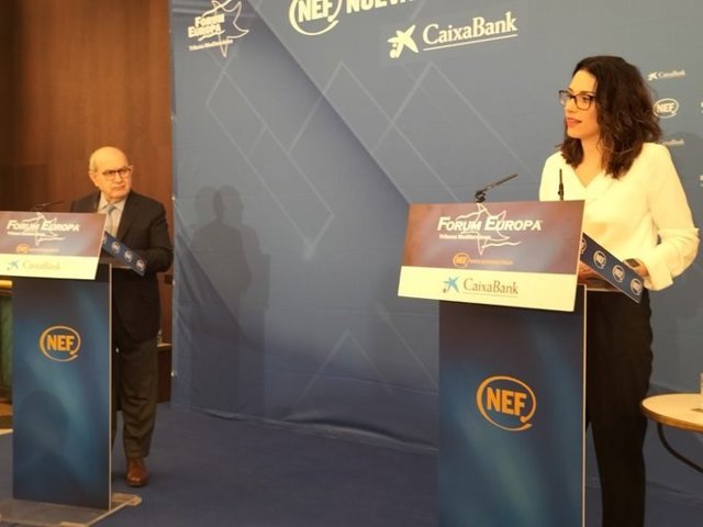 La vicepresidenta de la Generalitat Valenciana y consellera de Igualdad y Políticas Inclusivas participa en el desayuno 'Fórum Europa.