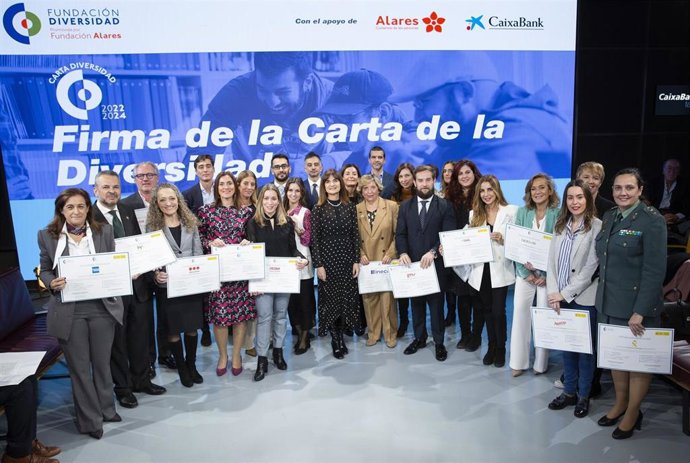 Acto de firma de la Carta de la Diversidad, a la que se adherido la Universidad Pablo de Olavide.