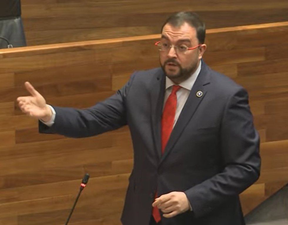 El presidente del Principado, Adrián Barbón