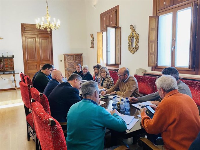 Reunión de la Comisión de Hacienda de la Diputación de Palencia.