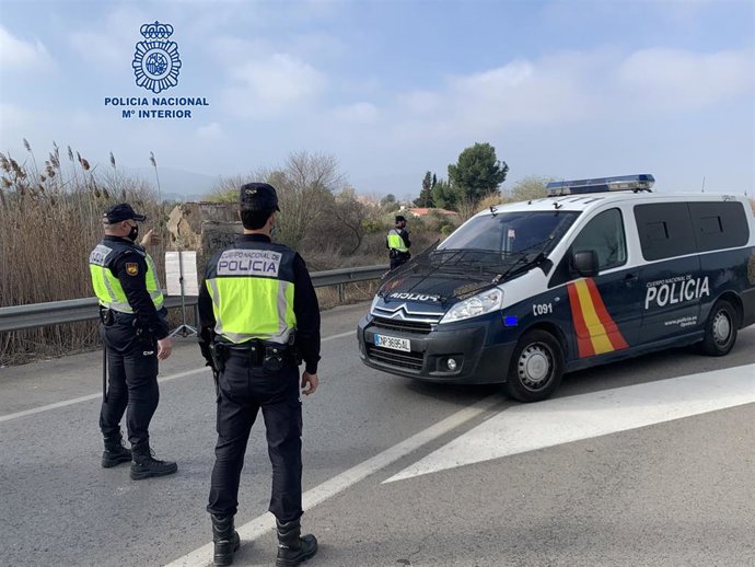Imagen de un control de la Policía Nacional