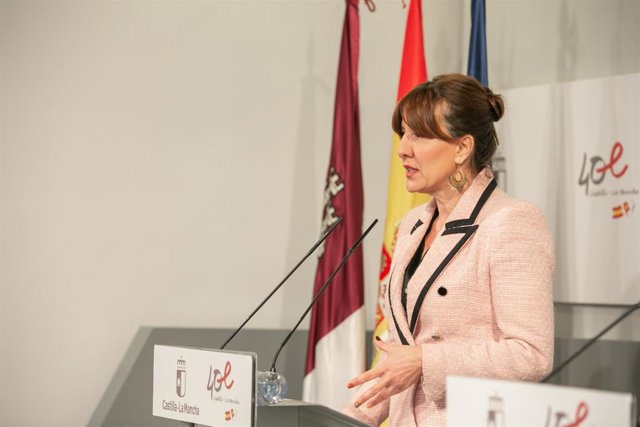 La portavoz del Gobierno de C-LM, Blanca Fernández.