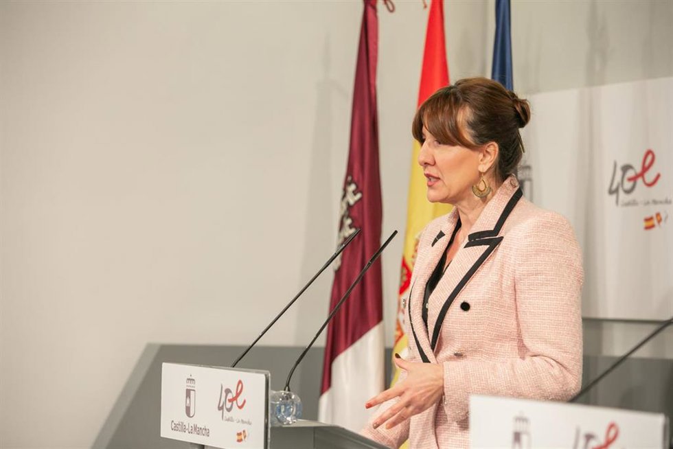 La portavoz del Gobierno de C-LM, Blanca Fernández.