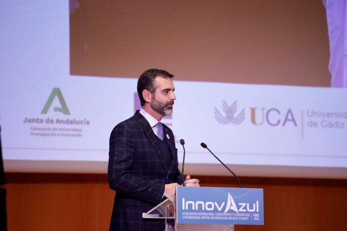 Ramón Fernández-Pacheco en su intervención en InnovAzul.