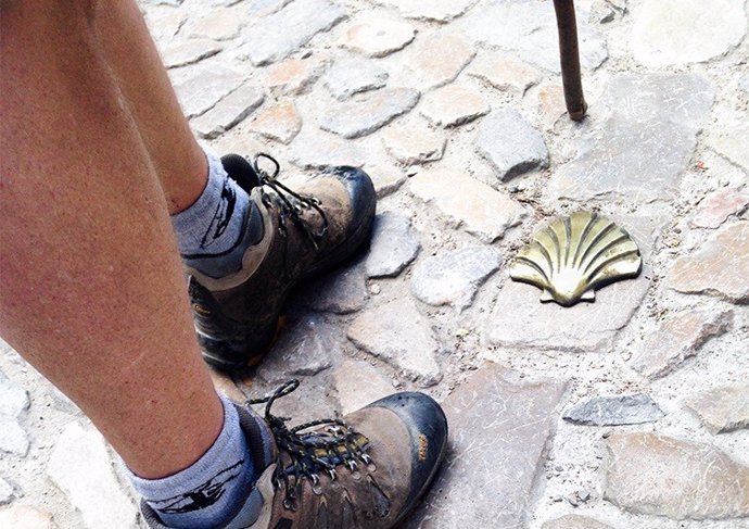 Peregrino en el Camino de Santiago