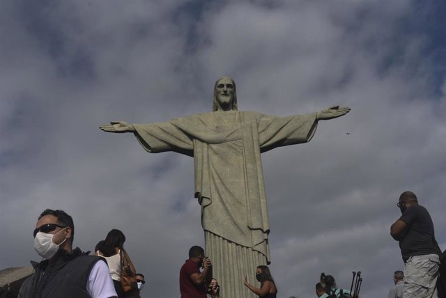 Archivo - El Cristo Redentor del cerro de Corcovado, en Río de Janeiro, en el sureste de Brasil.