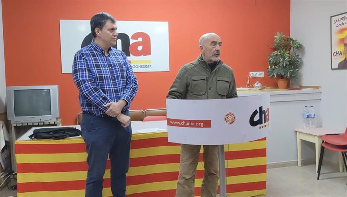 Joaquín Palacín junto a Miguel Ángel Basanta